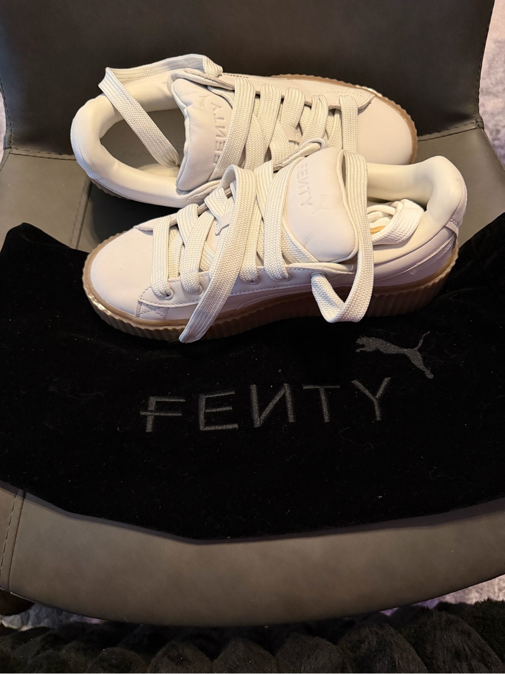 Fenty x Puma Creeper Phatty Women's Cream Platform Sneakers